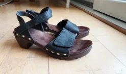 Rieker Leder Sandalen schwarz Gr 37