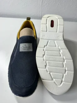 Rieker Slip-On Sneaker Dunkelblau/Gelb