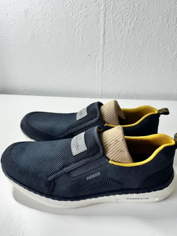 Rieker Slip-On Sneaker Dunkelblau/Gelb