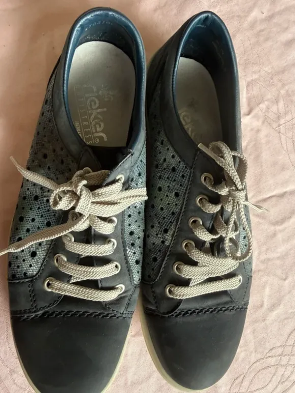 Rieker Sommer Schuhe Gr 43 grau wie neu