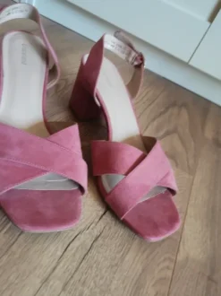 Riemchen Sandale Sandalette rosa 41