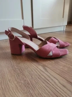 Riemchen Sandale Sandalette rosa 41