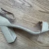 Riemchensandalen von Dune mit Bastoptik creme/beige Größe 38