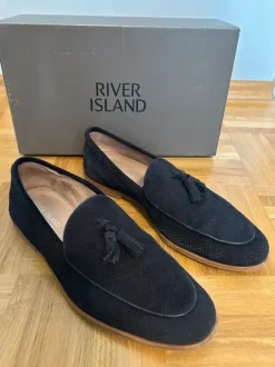 River Island Loafer aus Wildleder