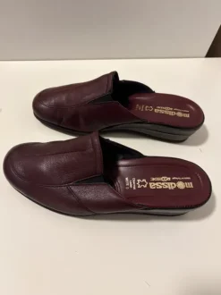 ROHDE Modissa Leder-Pantoletten (Echtleder)Gr. 39 – Bordeaux – NEU