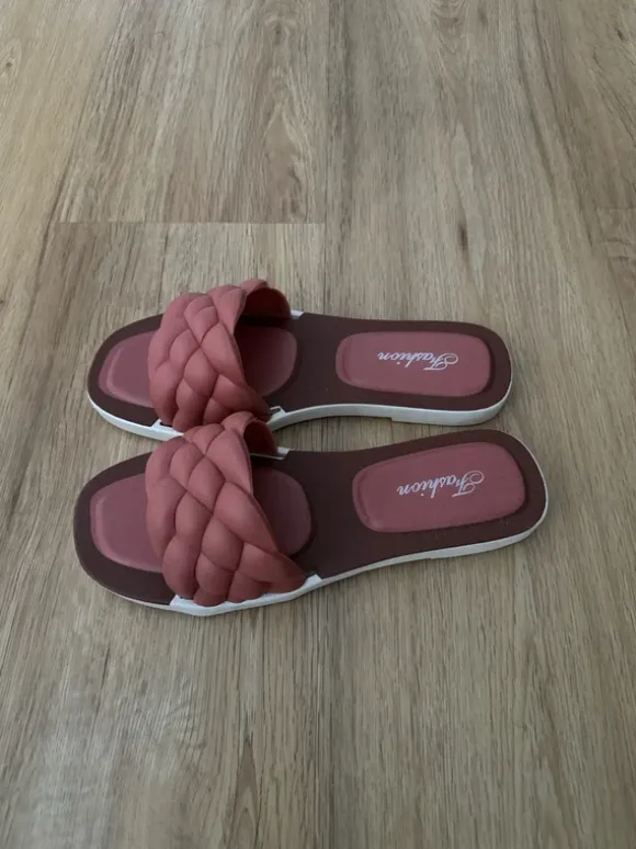 Rosa Damen Schlappen / Slides