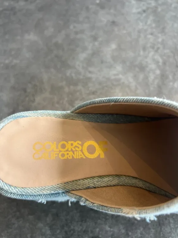 Sabots en jeans Colors of California