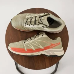 Salomon XT-Wings 2 Gr. 45 Beige Mesh Trail Y2K