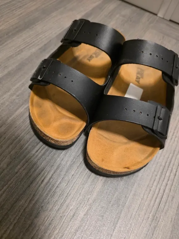 Sandalen, Größe 43, Schuh OKAY, schwarz