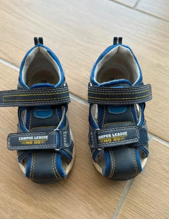 Sandalen mit Klettverschluss blau marineblau Gr. 23 Bobbi Shoes guter Zustand!