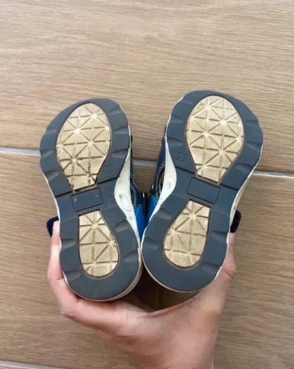 Sandalen mit Klettverschluss blau marineblau Gr. 23 Bobbi Shoes guter Zustand!