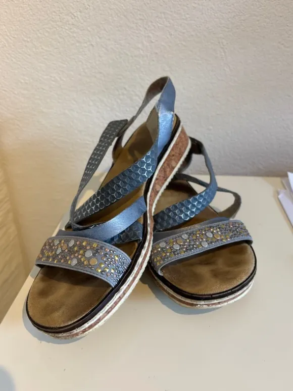 Sandalen Rieker 41 blau