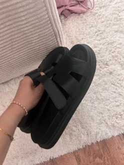 Sandalen schwarz Hermes Optik 41