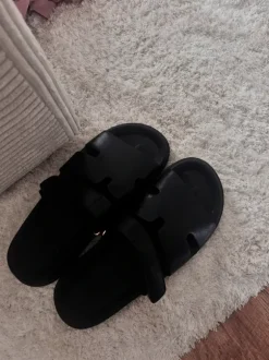 Sandalen schwarz Hermes Optik 41
