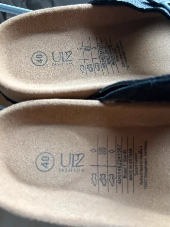 Sandalen UP2 Fashion Gr.40 Schwarz neuwertig