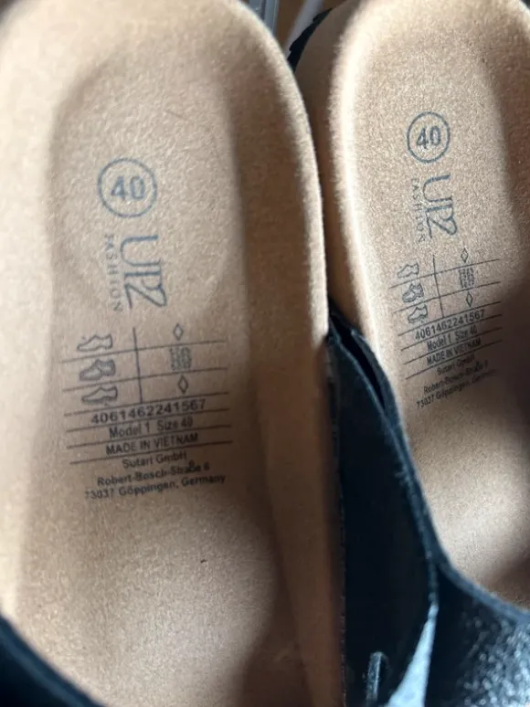 Sandalen UP2 Fashion Gr.40 Schwarz neuwertig