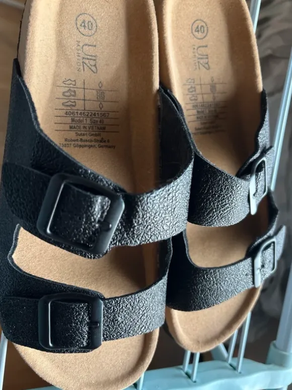 Sandalen UP2 Fashion Gr.40 Schwarz neuwertig