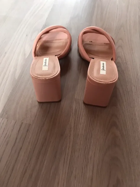 Sandaletten Blockabsatz Gr 36 Stradivarius Rosa