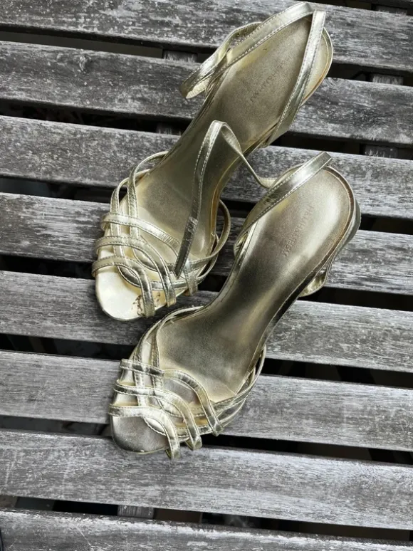 Sandaletten Gold Vintage