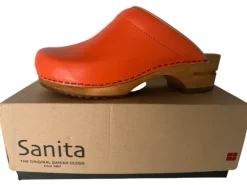 Sanita Clogs Wood Lotte orange NEU 39