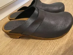 Sanita Clogs-Leder/Holz