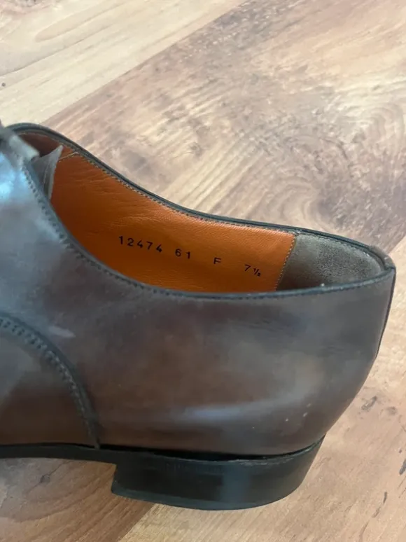 Santoni Oxford Braun 7,5 42,5