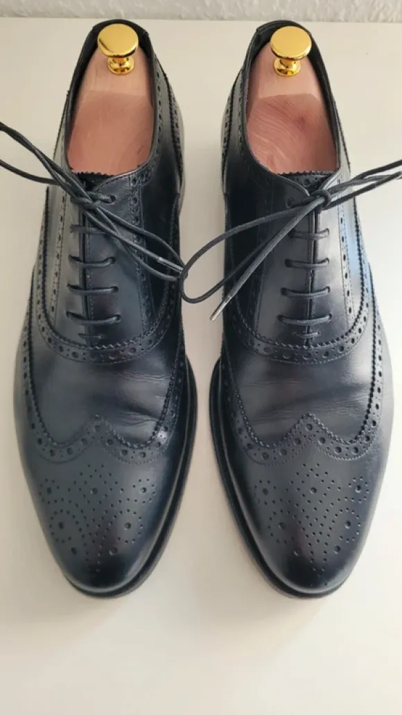 Scarosso Full Brogue Oxfords schwarz Gr. 44