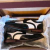 Scarpe "Brogue Gatsbay" vera PELLE bianca & Nera stile '20-'30. Nuove. Prezzo fisso