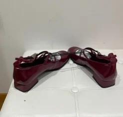 Scarpe con tacco basso bordeaux Bershka taglia 39