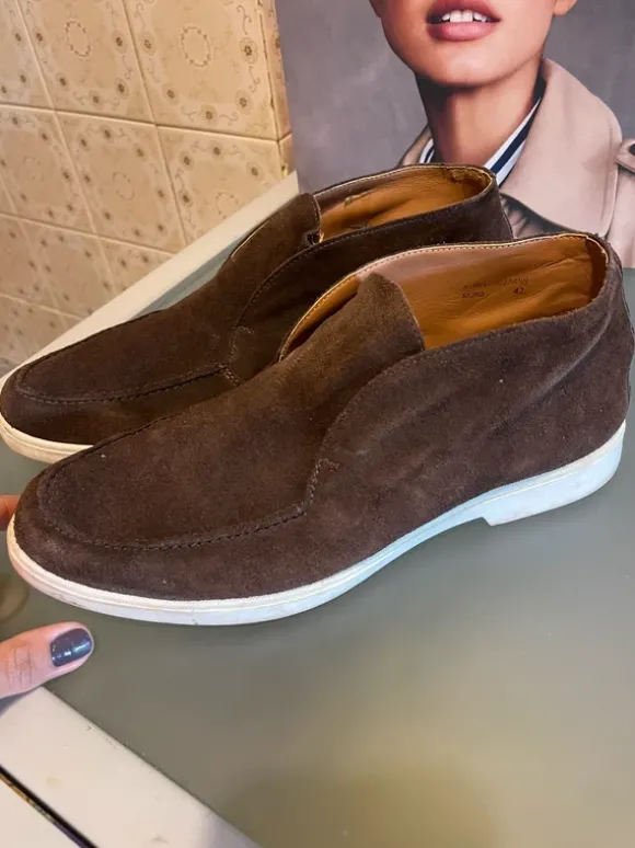 Scarpe marroni scamosciate dan john