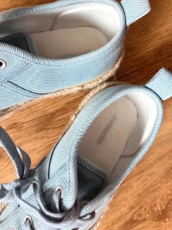 Schnürschuhe Even&Odd Hellblau Plateau Trendy