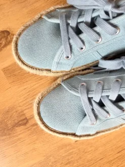 Schnürschuhe Even&Odd Hellblau Plateau Trendy