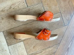 Scholl Holz Clogs Mules