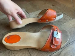 Scholl Holz Clogs Mules