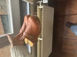 Scholl leather clogs