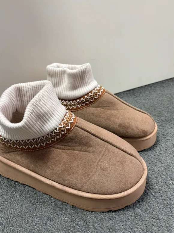 Schuhe Plateau gefüttert - Winterschuhe/Hausschuhe