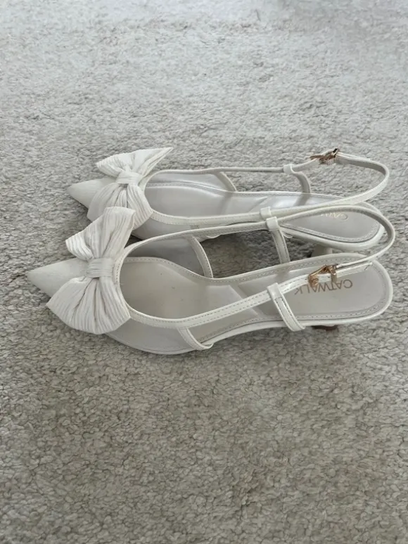 Schuhe Sandalen Brautschuhe Pumps mit Schleife