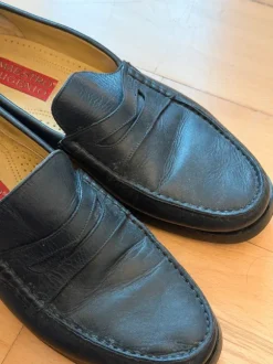 Schwarze Halbschuhe Herren Leder 41