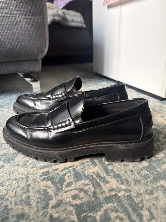 Schwarze Loafer / Penny Loafer H&M – Größe 43 🖤