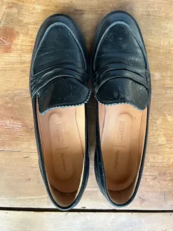 Schwarze Loafer in Größe 37 Von Hessnatur