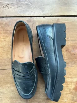 Schwarze Loafer in Größe 37 Von Hessnatur