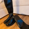 Schwarze Overknee Boots Gr. 42