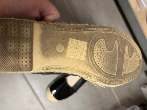 Schwarze Pailletten espadrilles