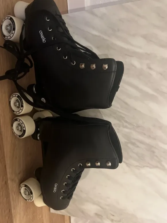 Schwarze Rollschuhe Oxelo