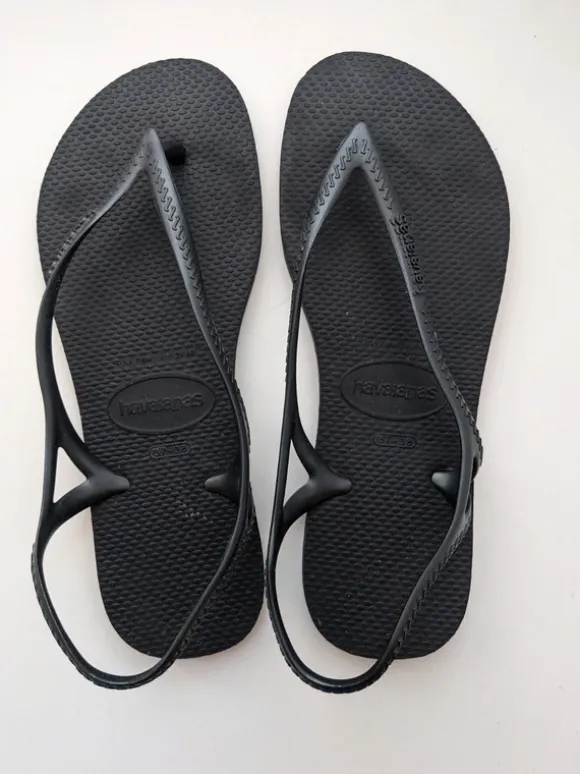 Schwarze Sandalen von Havaianas in Gr. 39/40