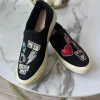 Schwarze Slip-On Sneaker Pull&Bear mit Patches Gr. 39