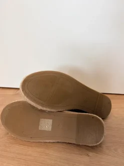 Schwarze Sommerschuhe/Espandrilles