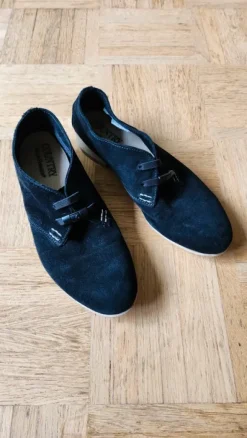 Schwarze Wildleder Schuhe Größe 38
