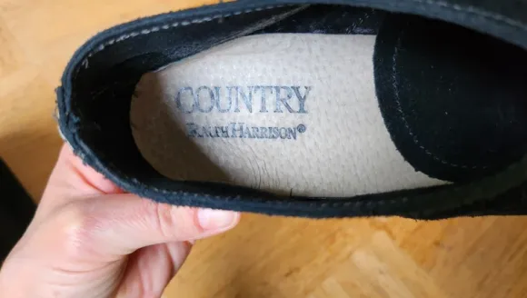 Schwarze Wildleder Schuhe Größe 38