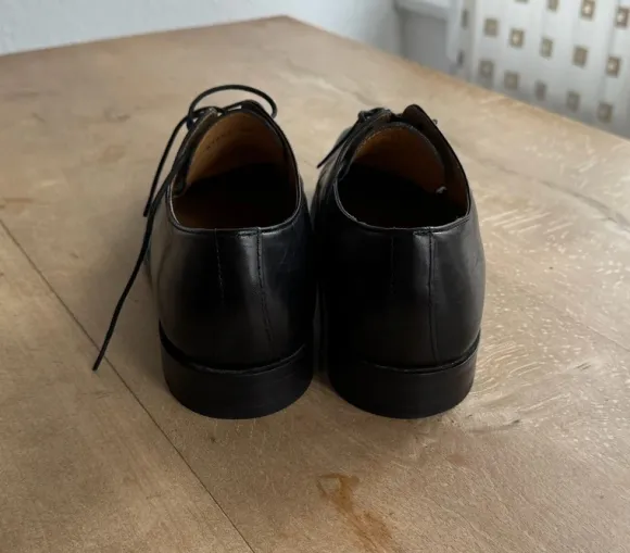 Schwarzer Leder Herren Schuh von Zanon&Zago Größe 42